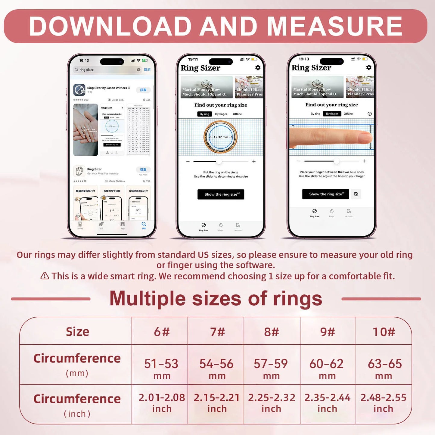 Fashion Ceramics Smart Ring with Charging Case,Health & 24/7 Sleep Monitoring,IP68 Water,Multi-sport Modesproof,