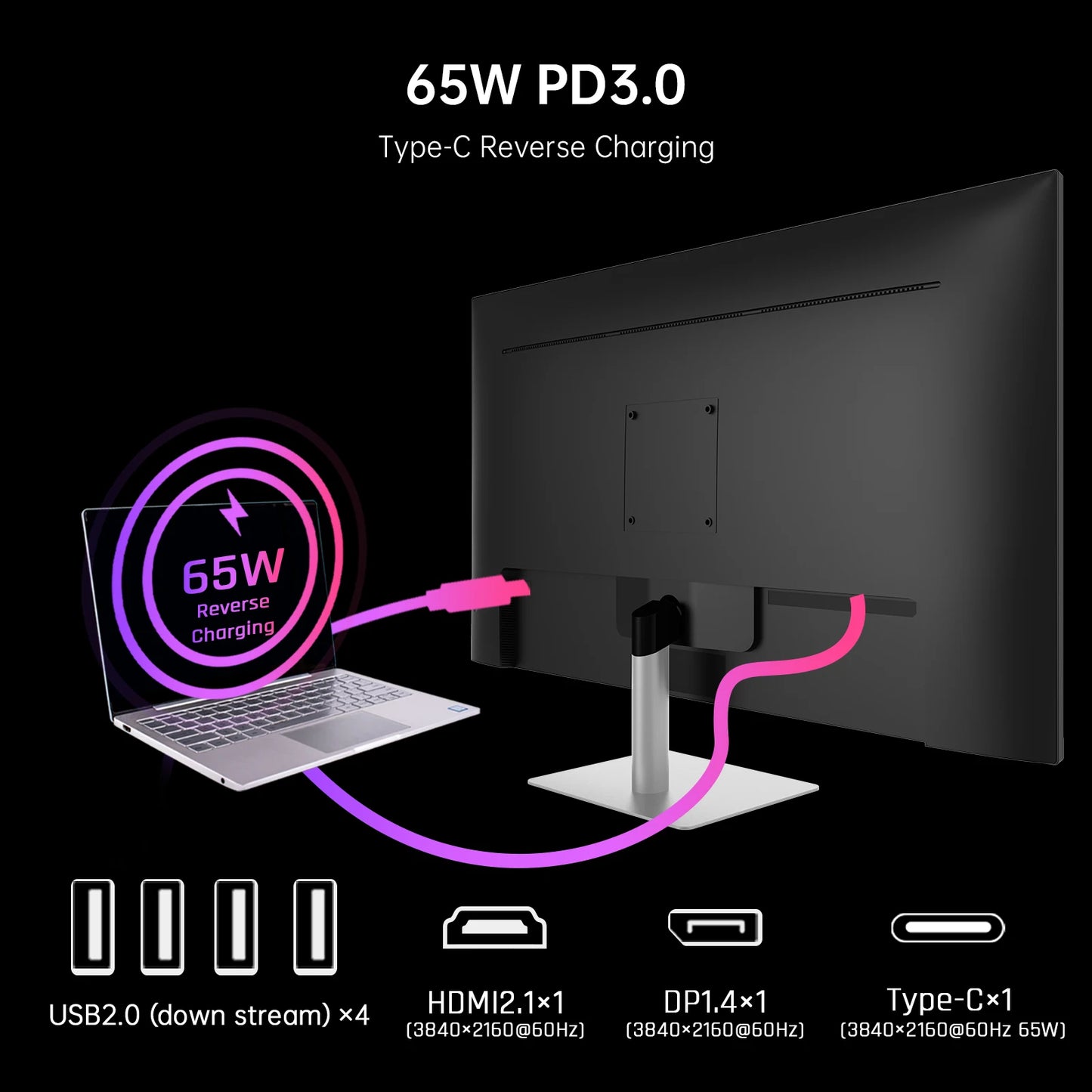 KTC 32 Inch 4K Smart Monitor with Google TV System UHD 3440x2560P