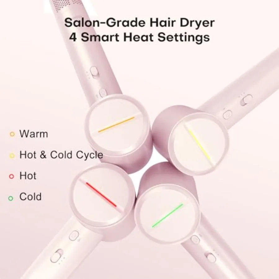High Speed Hair Dryer 110000 RPM with 1 Billion Plasma Ions, Ionic Blow Dryer Frizz Free Fast Drying with Magnetic Diffuser for
