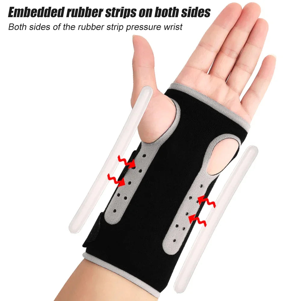 1 Pcs Wrist Brace for Carpal Tunnel Relief Night Support Hand Brace, Adjustable Wrist Support for Tendonitis, Arthritis, Sprains