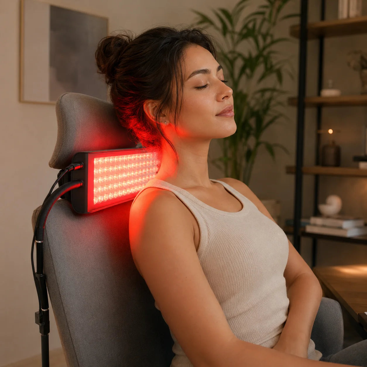 Red Light Lamp for Face Body Red Light Panel Infrared Light Device Adjustable Stand With 660nm & 850nm Home Body Facial Care