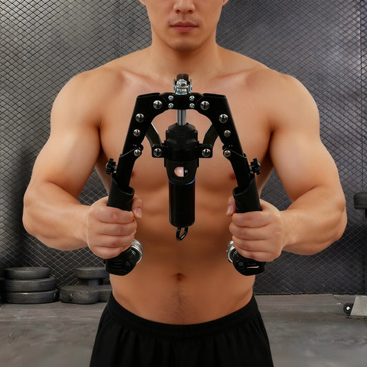 Hydraulic Power Twister Spin Button Arm Blaster Forearm Workout Equipment Adjustable 22-440lbs for Arms, Legs, Biceps, Etc