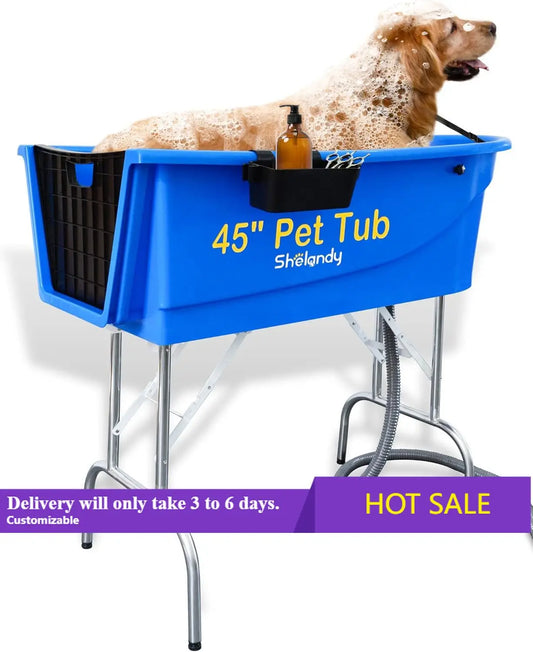 45" Pet Grooming Bathtub Dog Wash Station | Heavy Duty Bathing Tub (Bathtub Only)