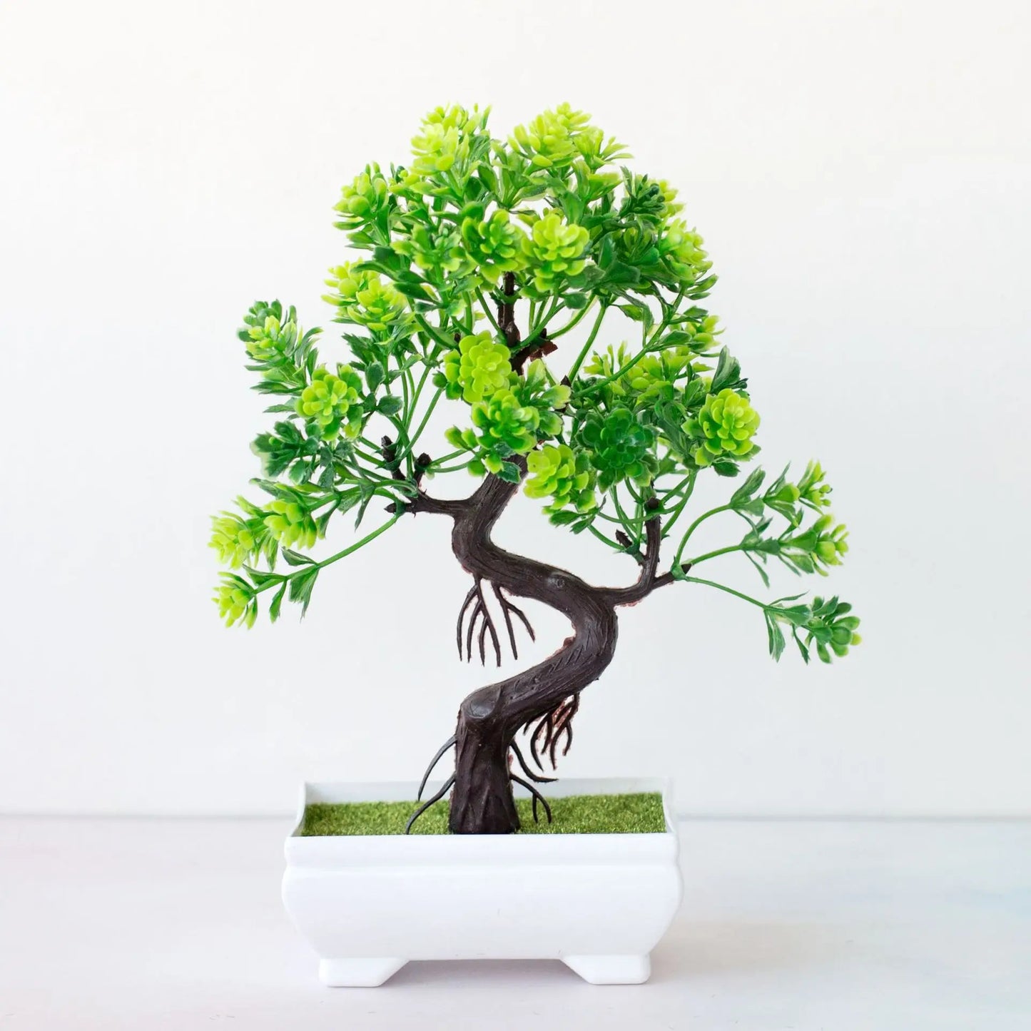 Garden Arrangement Ornaments Plastic Plants Bonsai Small Tree Pot Fake Plant Potted Flower Home Room Table Decoration 2028