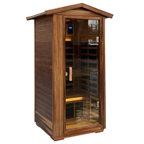 Red Cedar Single Outdoor Sauna Outdoor Indoor Wooden Sauna Room