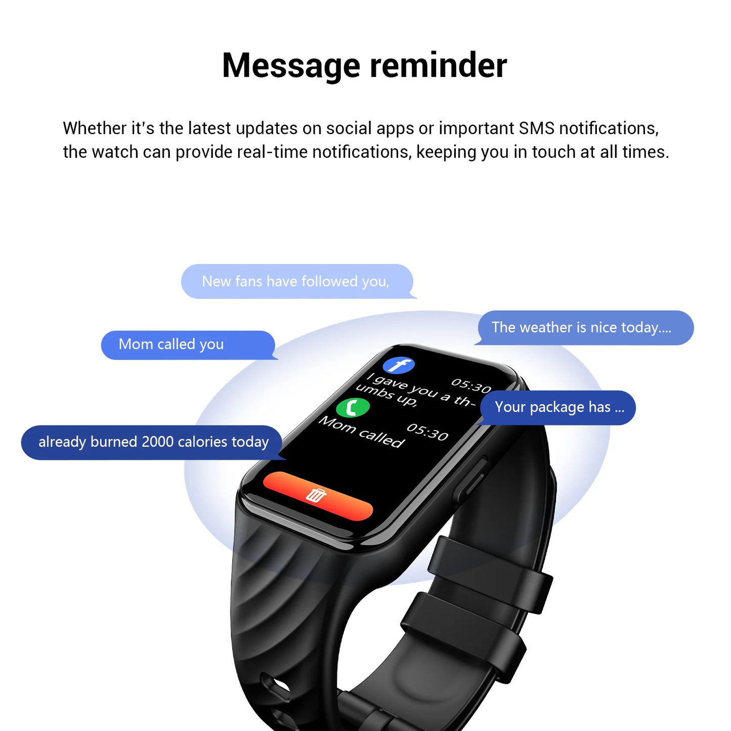 Blackview R10 Smart Watch 100+ Sport Modes 1.47‘’ TFT Display Heart Rate Health Monitoring Bluetooth Smartwatch for Men Women