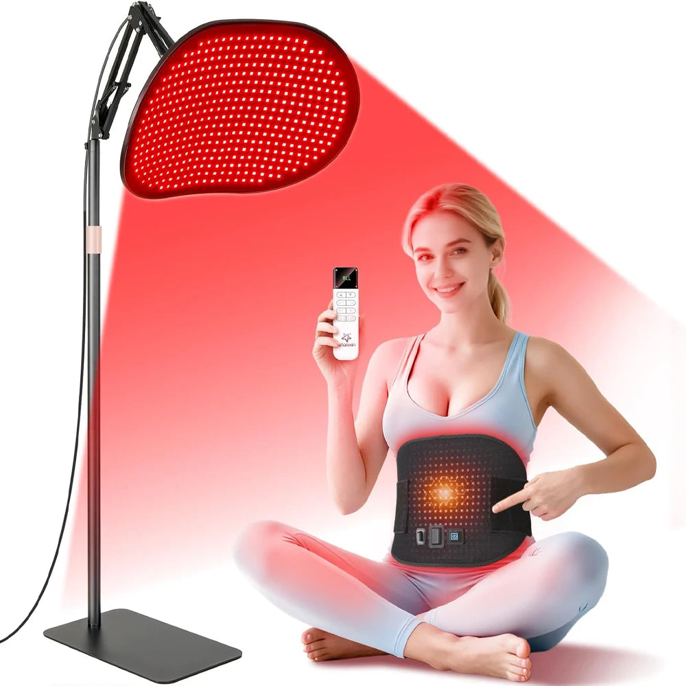 432PCS Red Light Therapy Bracket Light Mat 2-in-1 Relieve Muscle Pain For Full Body Face Near Infrared Light Sauna For Body Face