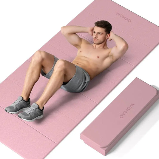 74 x 31 Thick Yoga Mat for Stability, Extra Wide and Non-Slip, Ideal for Travel, Yoga, Pilates, Meditation, and Home Gym