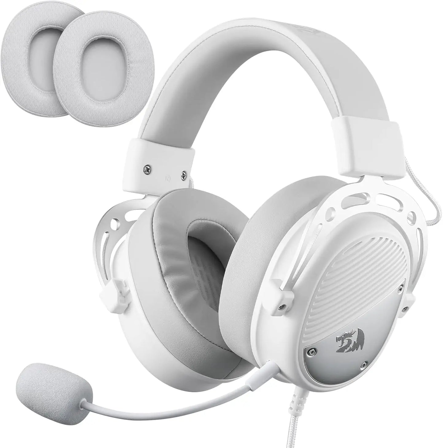 Redragon H730 USB Wired Gaming 53mm Drivers, 360° Spatial Sound, Detachable Noise-Canceling Microphone Headset