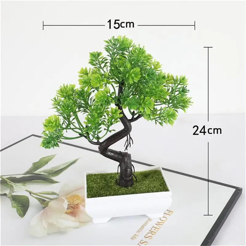 Garden Arrangement Ornaments Plastic Plants Bonsai Small Tree Pot Fake Plant Potted Flower Home Room Table Decoration 2028