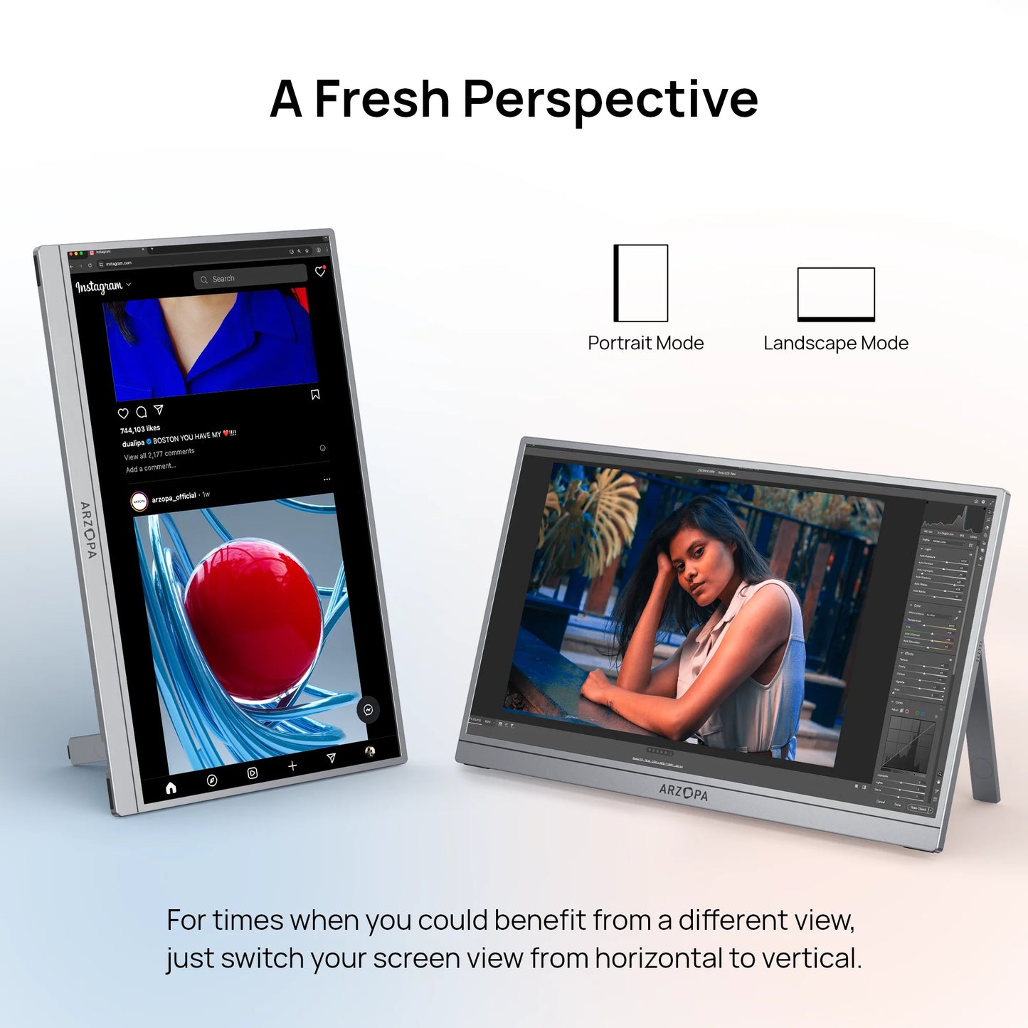 ARZOPA 17.3 inch Portable Monitor FHD-IPS Panel 100% sRGB Second Screen for Laptop for PS/Steam/Deck/Switch/PC/Mac