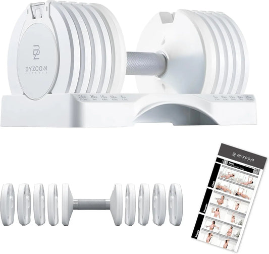 Adjustable Dumbbell Set - 12.5/25/27.5/75lb Options, 5-in-1 to 21-in-1 Versatile Hand Weights for Home Gym and Fitness Training