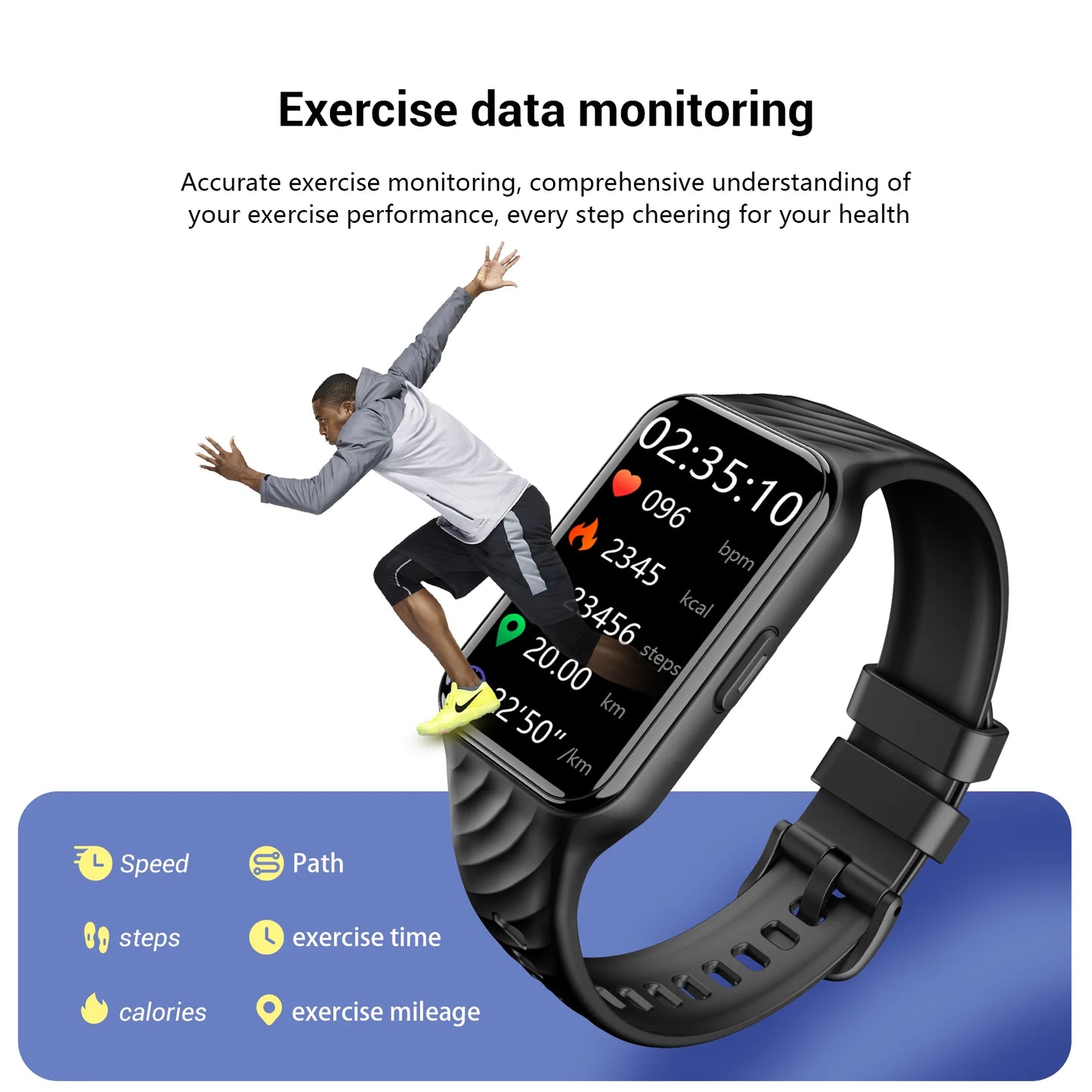 Blackview R10 Smart Watch 100+ Sport Modes 1.47‘’ TFT Display Heart Rate Health Monitoring Bluetooth Smartwatch for Men Women