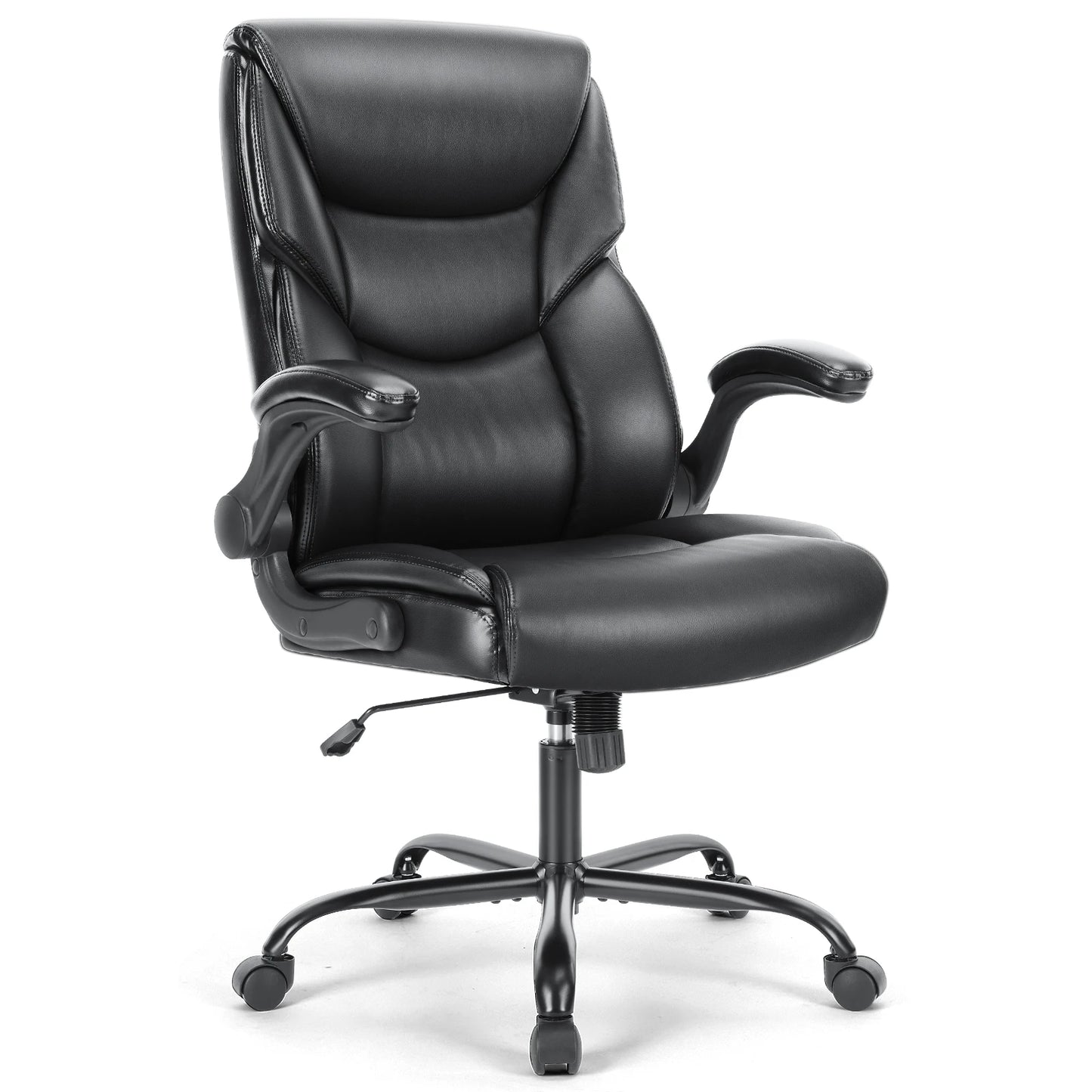 JHK Ergonomic PU Leather Padded Armrest Living Room Rocking Gaming Chair Swivel Wheel With Lumbar Support Gaming Chairs