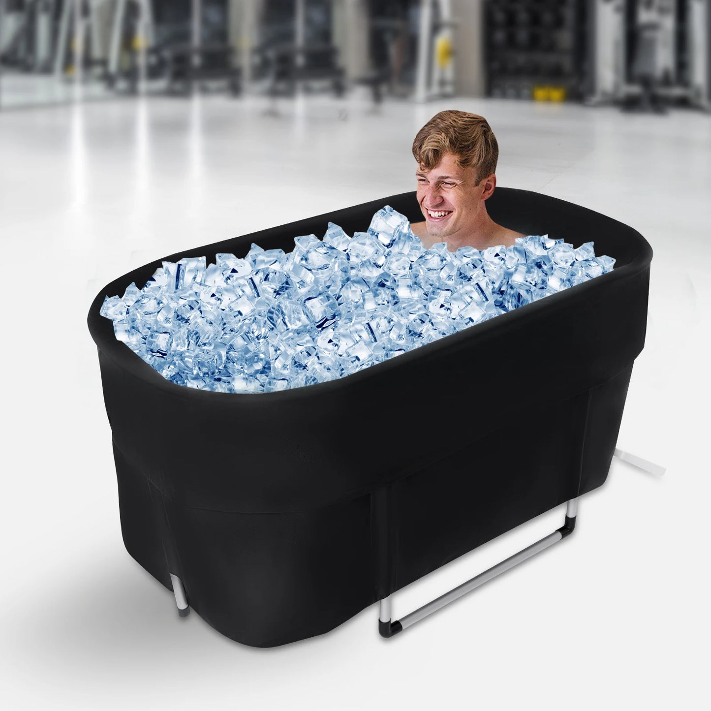 6-layer Insulation Portable Bathtub, 45.3*22.4*21.7in Foldable Bath With Storage Bag, Outdoor Indoor Cold&Hot Bidet For Homes, RVs, Travel, Camping