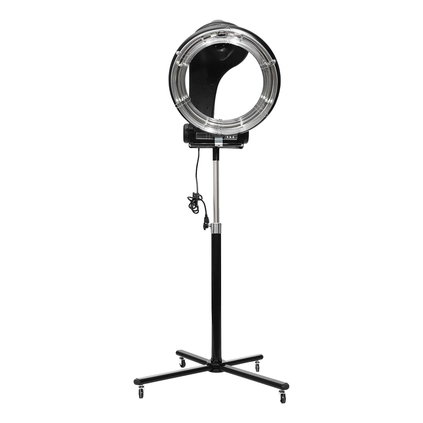 Professional Infrared Hair Dryer - Adjustable Height, Temp & Time Control, Durable Build, Easy Move & Install, Ideal for Salons