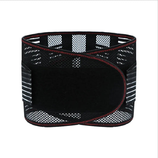 ‌Breathable Mesh Lumbar Support Belt with Self-Heating for Summer Fitness, Elderly & Adult Waist Pain Relief