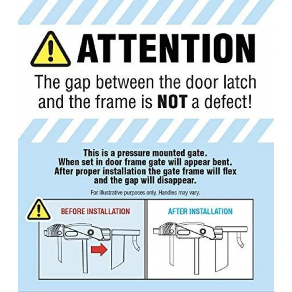 Extra Wide 38.5-Inch Pressure Mount Safety Gate for Stairs and Doorways, Child and Pet Friendly, Easy Installation