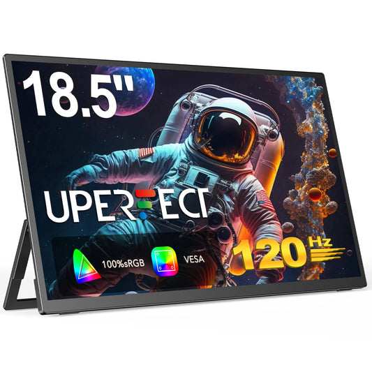 UPERFECT 18.5 Inch Portable Monitor 1920*1080 120HZ Laptop Gaming Display HDMI TYPE C For Phone Computer Extension Office Screen