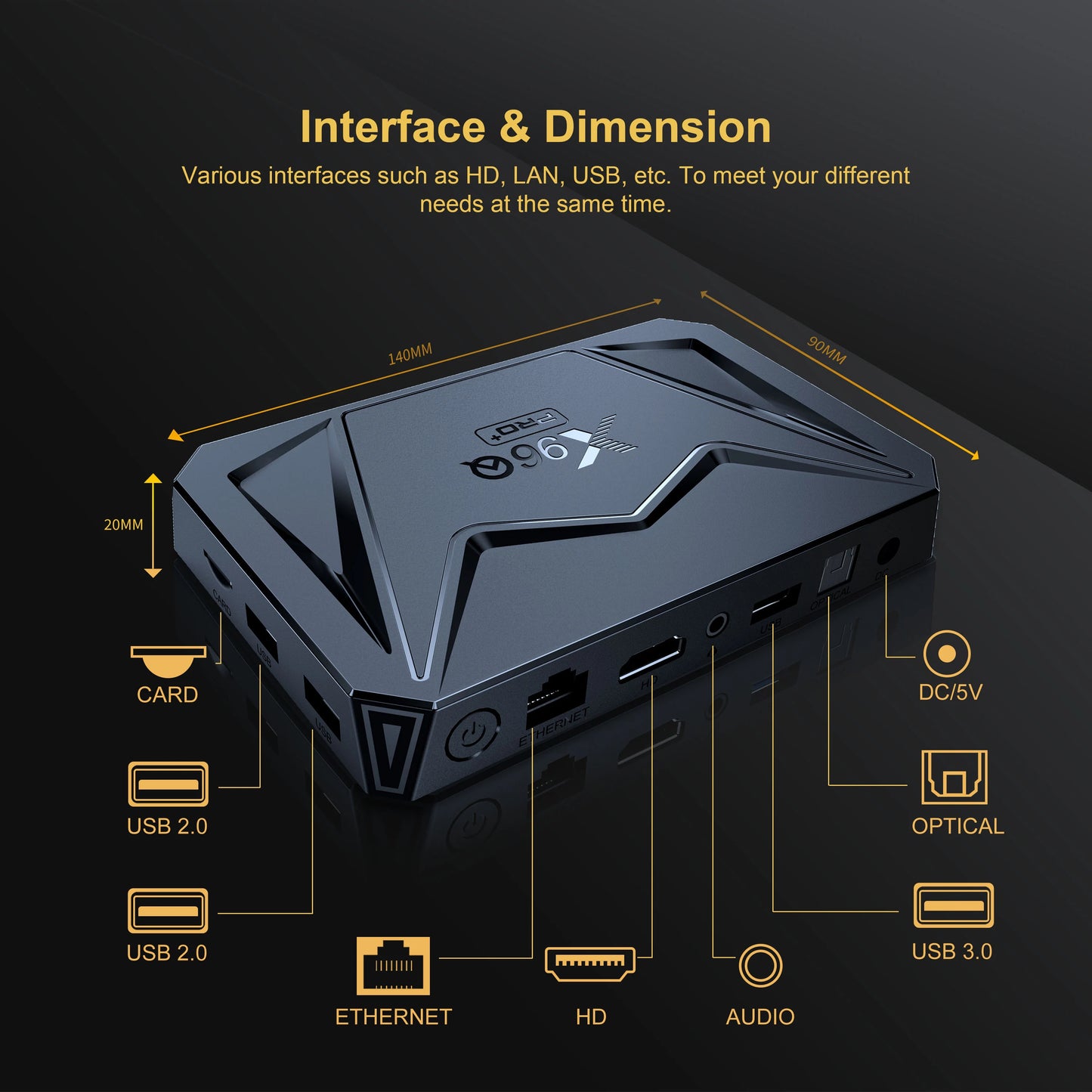 Original X96Q PRO+ Android 14 TV Box 4GB 32GB Allwinner H728 Quad Core 8K HD 1000M LAN Wifi6 X96Q Pro Plus Set Top Box 2GB 16GB