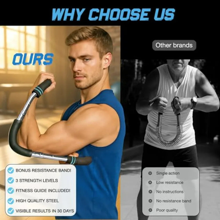 40-90lb,Twister Arm Trainer – Adjustable Forearm Strengthener – Exercise Equipment for Men & Women – Chest Workout Equipment – P