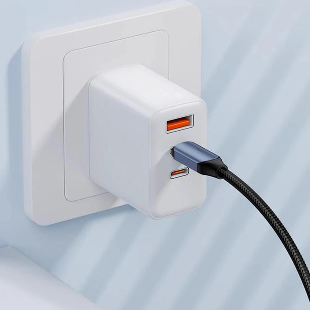 100W 1m/2m Real-time Digital Dispaly Type C to Type C Cable PD Fast Charger USB C to USB C Cable For iphone 15 16 Data Cord Wire