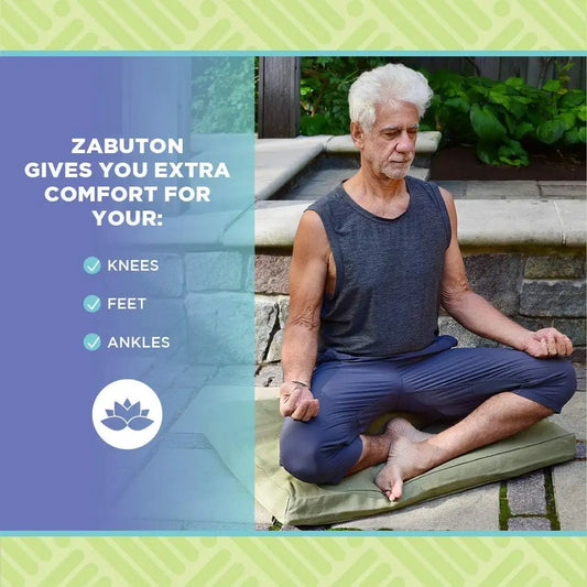 Zabuton Meditation Cushion for Yoga Workout - Supportive Floor Seat Cushion for Enhanced Comfort And Proper Posture