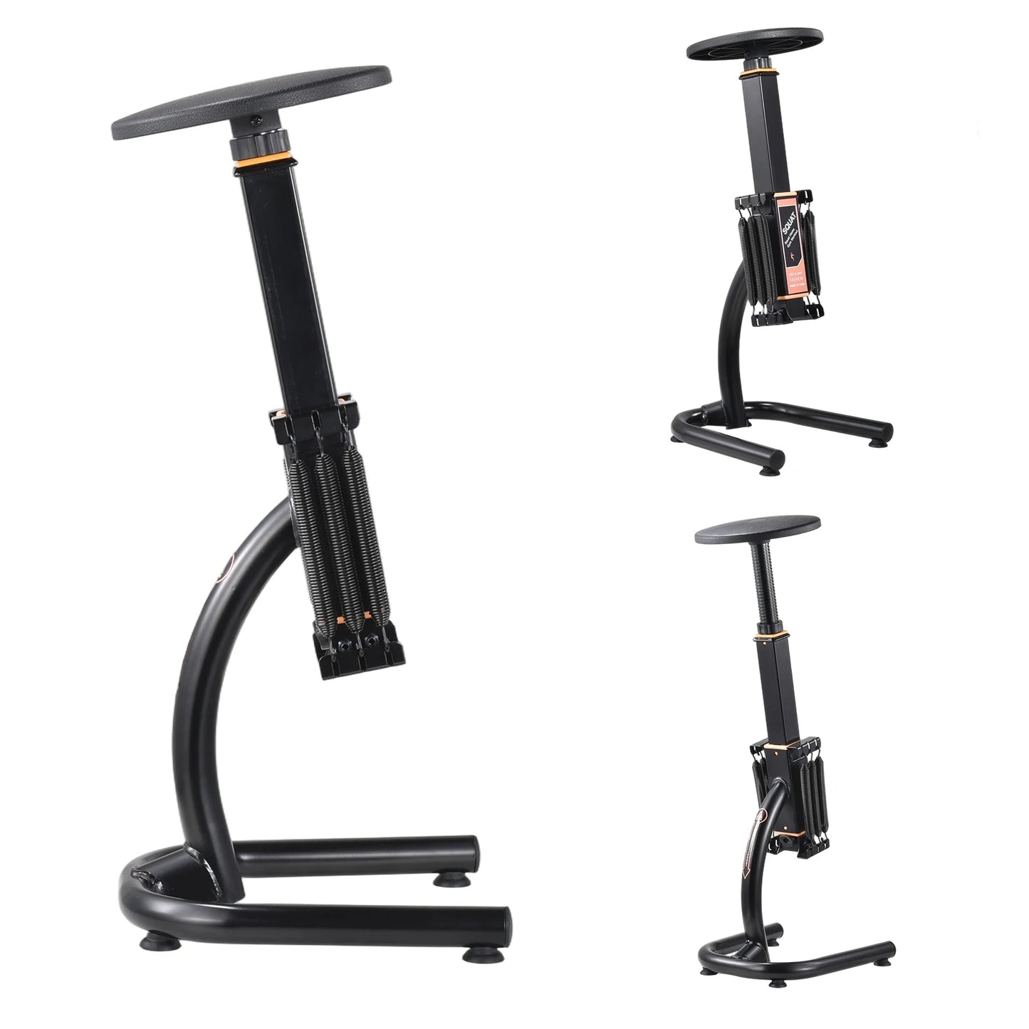 Height Adjustable Assisted Squat Machine,Resistance Glute Trainer – Foldable Leg & Core Strengthener for Home Gym, Supports