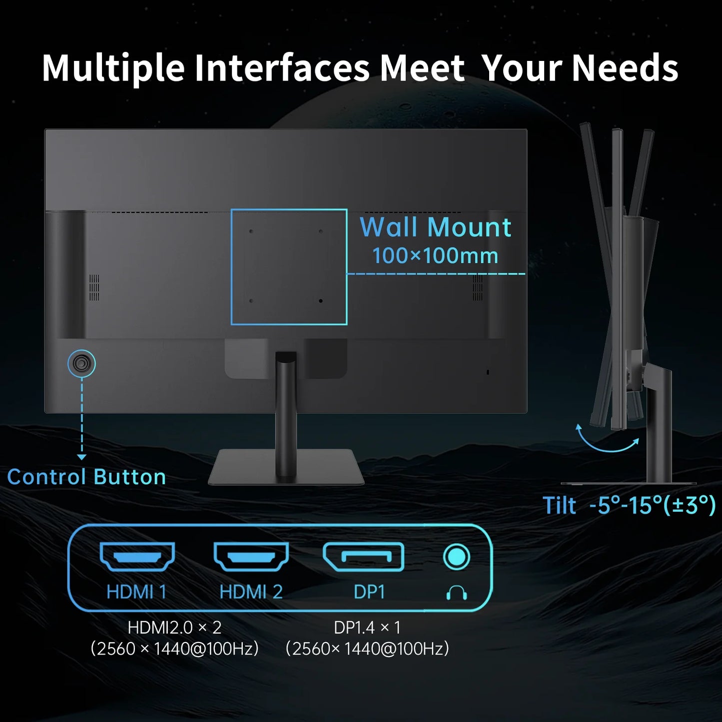 KTC 32 Inch 2K Computer Monitor, IPS 1440p Monitor with Ultra-Thin Bezels, HDR10, Freesync/G-sync, HDMI/DP Ports