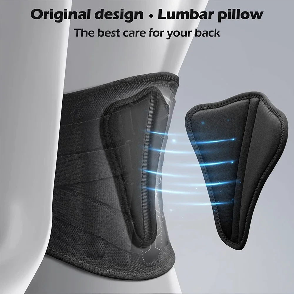 Back Brace for Lower Back Pain, Sciatica, Herniated Disc, Scoliosis, Back Support Belt with Soft Pad, Lightweight Lumbar Brace
