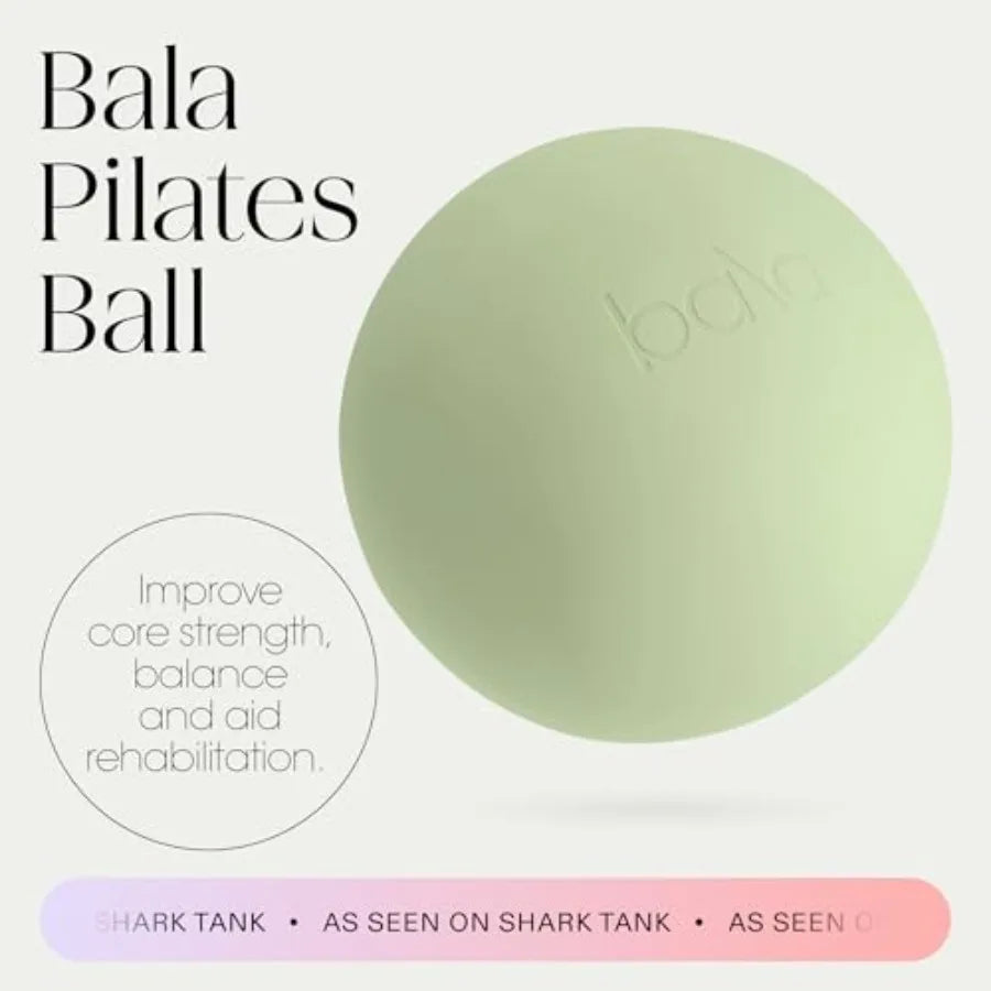 Pilates Ball, Non-Weighted Exercise Ball - Small 8" Yoga Ball for Barre, Stretching, Strength and Core Training - Workout Acces