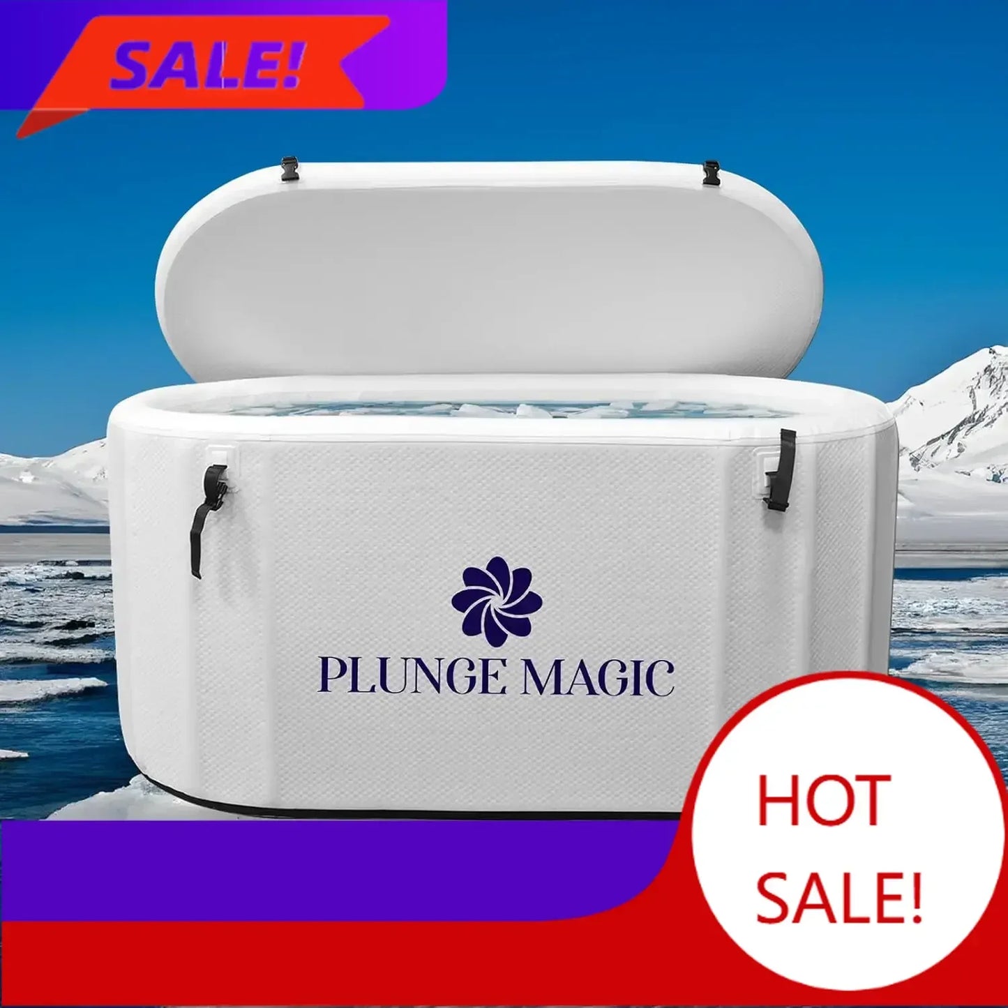 BestsellerBestsellerUltimate Cold Plunge Tub Inflatable Ice Bath Tub With Cover for Athletes Portable & XXL Size, Water Chiller