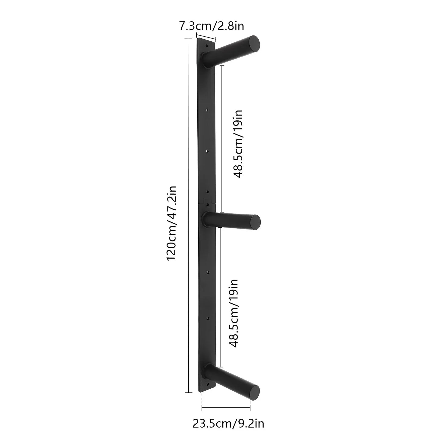 Wall Mounted Weight Plate Storage Rack Home Gym Equipment Sturdy Durable High Load Capacity Space Saving Design