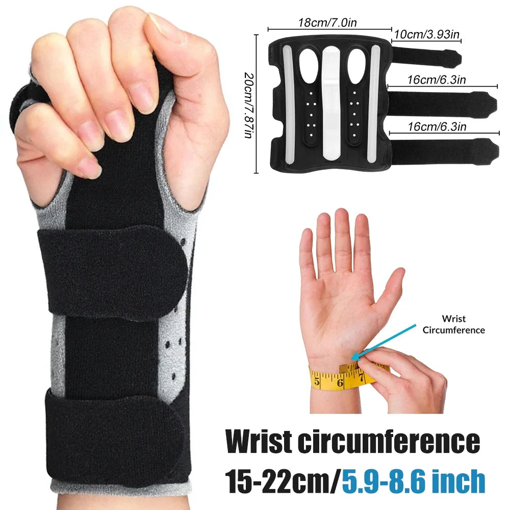 1 Pcs Wrist Brace for Carpal Tunnel Relief Night Support Hand Brace, Adjustable Wrist Support for Tendonitis, Arthritis, Sprains