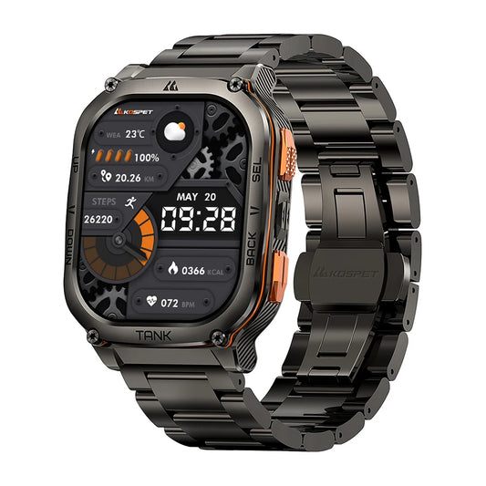 2025 New KOSPET TANK M3 Ultra GPS Smartwatch For Men Waterproof 5ATM AMOLED AOD 480mAh Digital Bluetooth Call Men's Watches