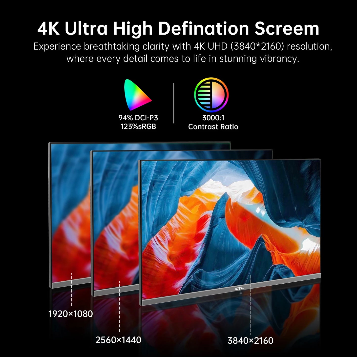 KTC 32 Inch 4K Smart Monitor with Google TV System UHD 3440x2560P