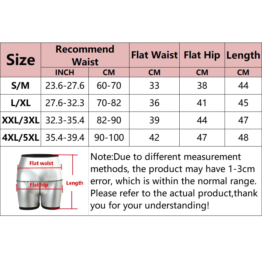 Women Sauna Sweat Pants Thermo Fat Control Legging Shapers Fitness Control Panties Workout Sauna Suits Waist Slimming Shorts