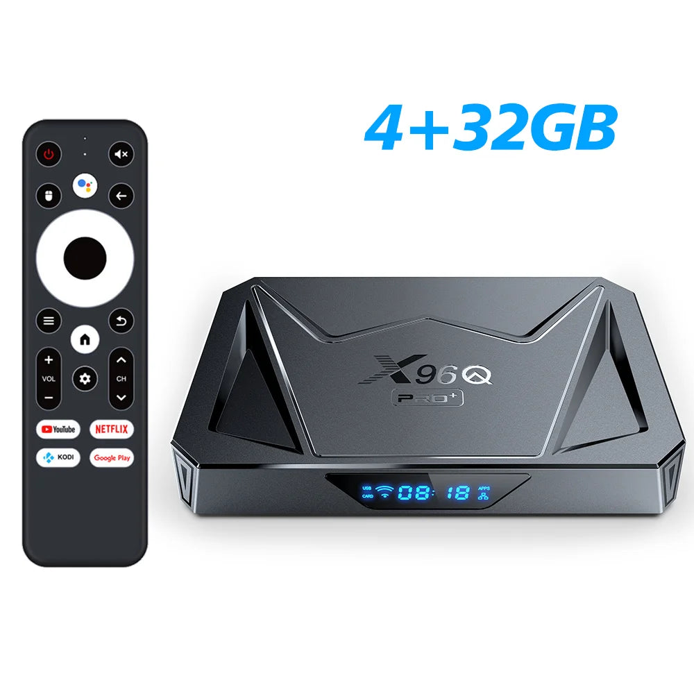 Original X96Q PRO+ Android 14 TV Box 4GB 32GB Allwinner H728 Quad Core 8K HD 1000M LAN Wifi6 X96Q Pro Plus Set Top Box 2GB 16GB