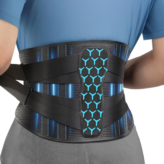 Back Brace for Lower Back Pain, Sciatica, Herniated Disc, Scoliosis, Back Support Belt with Soft Pad, Lightweight Lumbar Brace