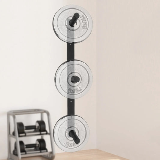 Wall Mounted Weight Plate Storage Rack Home Gym Equipment Sturdy Durable High Load Capacity Space Saving Design