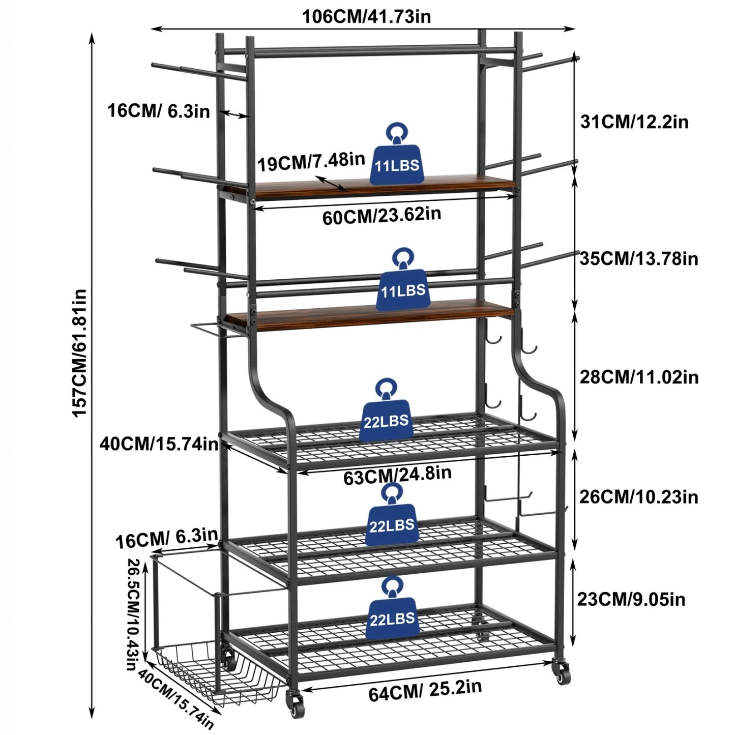 Movable Workout Storage Racks Yoga Mat Storage Stand with Wheels for Dumbbells, Kettlebells Storage Rack