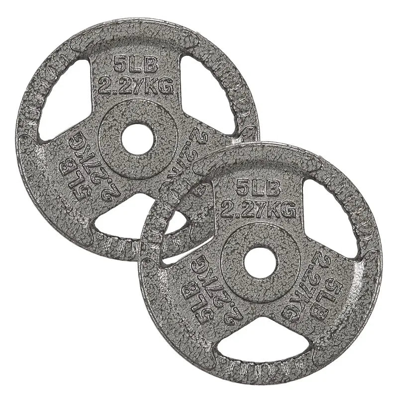 1" Solid Cast Iron Weight Plate Pair, Solid Cast Iron, 2.5-45 lb Full Specification, Dedicated to Standard Barbell Plates