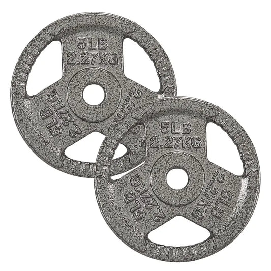 1" Solid Cast Iron Weight Plate Pair, Solid Cast Iron, 2.5-45 lb Full Specification, Dedicated to Standard Barbell Plates