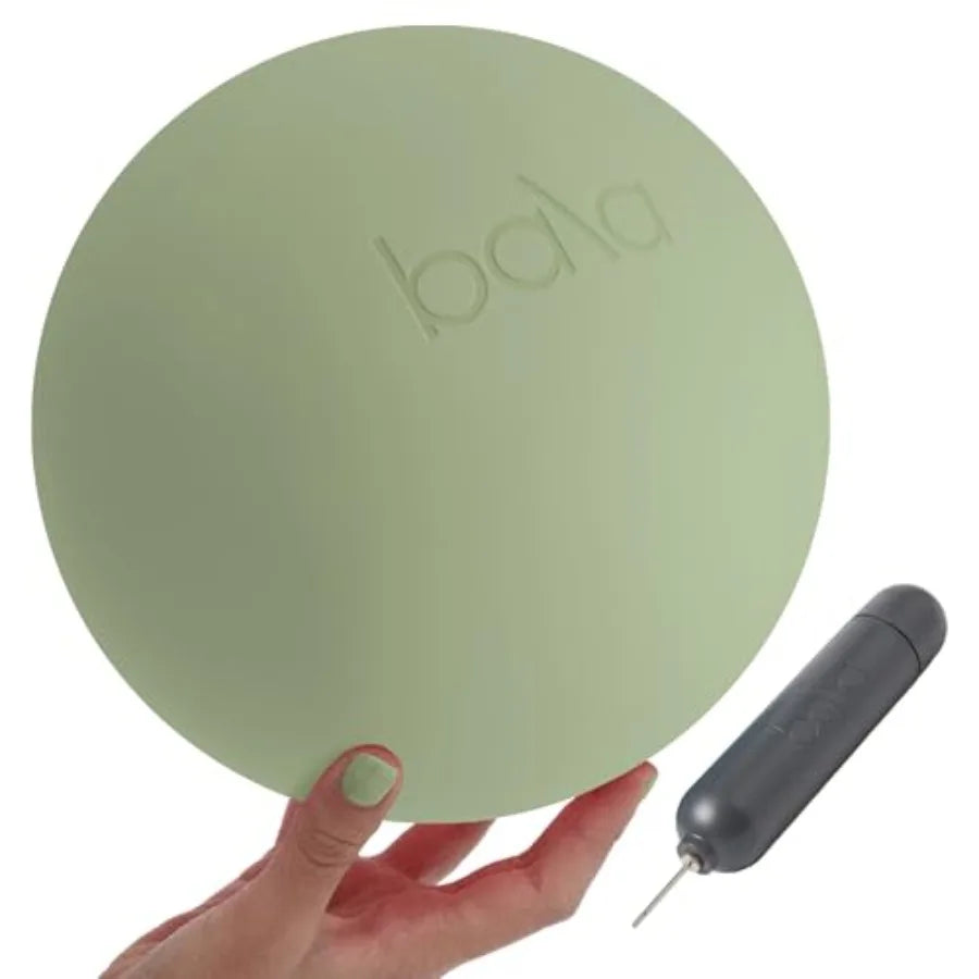 Pilates Ball, Non-Weighted Exercise Ball - Small 8" Yoga Ball for Barre, Stretching, Strength and Core Training - Workout Acces