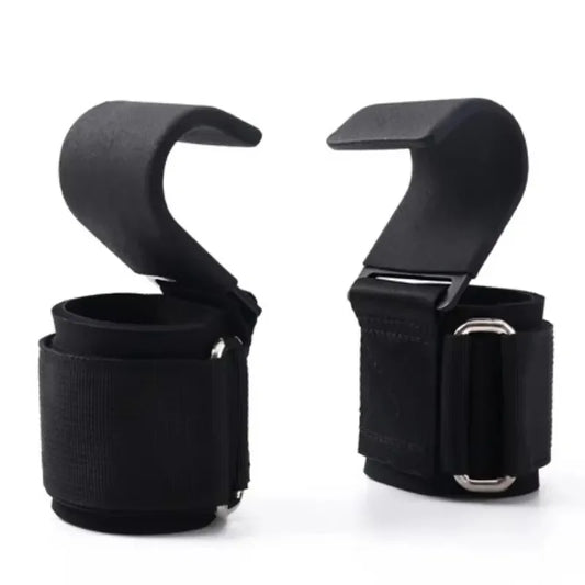 1/2PC Non-Slip Weight Lifting Hookspremium Pair of Straps Weightlifting Deadlift Chin Pull Up and Exercise Fitness Hook Training