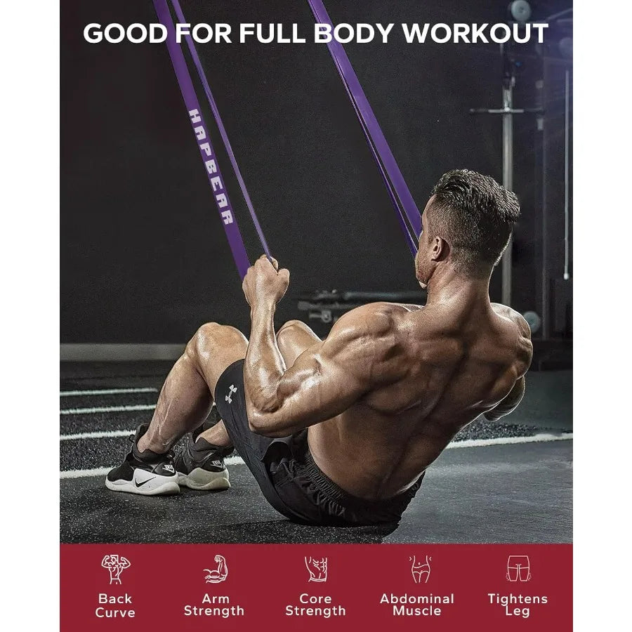 Pull Up Assistance Bands Set of 5 - Resistance Bands for Working Out, Stretching, Physical Therapy, Muscle Training
