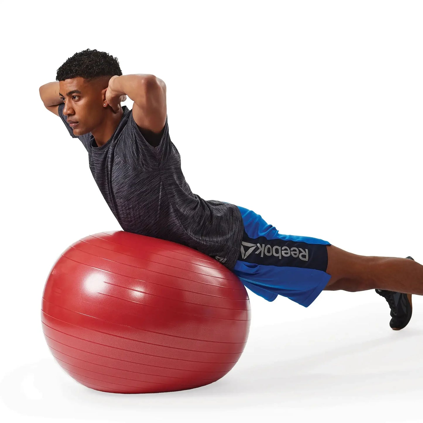 Home Gym Weighted Stability Ball 55-75CM, Anti-Burst with Pump for Balance Core Training & Exercise Workouts