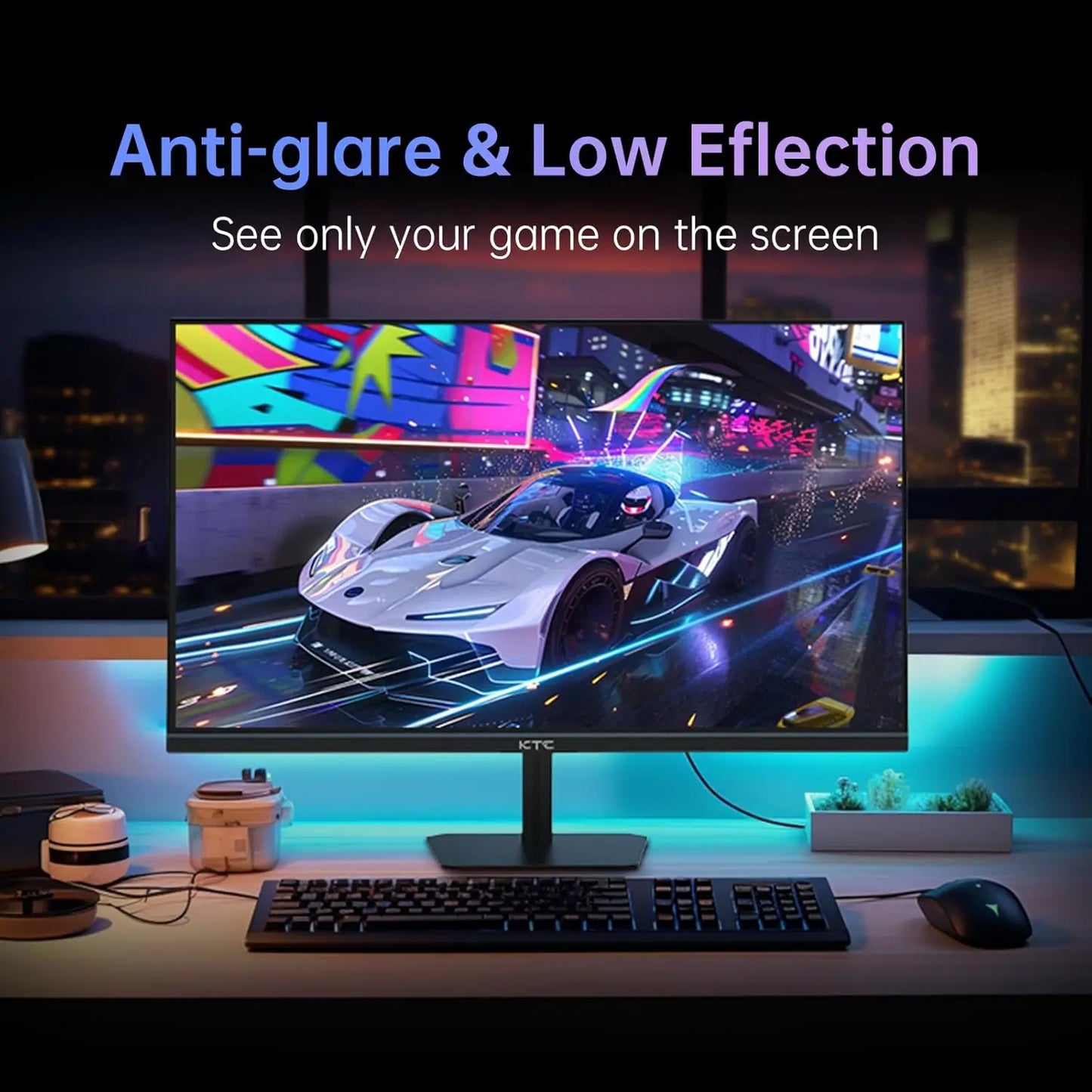 24.5" 180Hz Gaming Monitor, Fast IPS 1080P 1ms, 128% sRGB HDR10, FreeSync, HDMI x2/DP, VESA, Tilt Adjustable