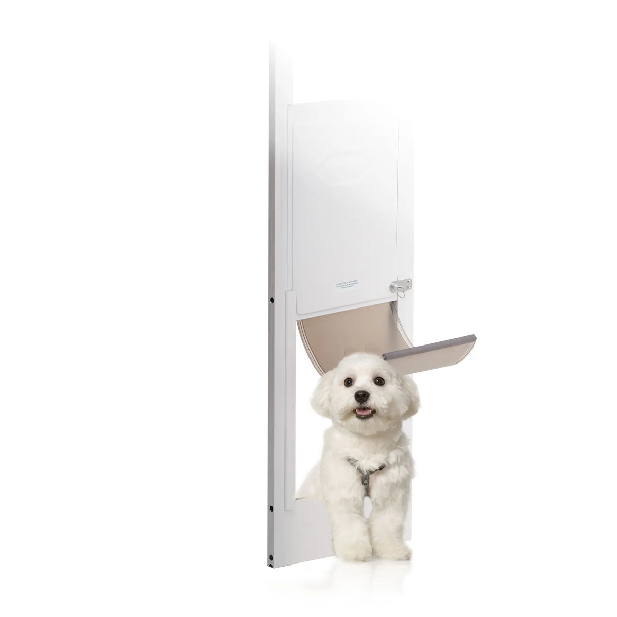 VEVOR Dog Door Sliding Glass Door Adjustable Height Doggy Door Sliding Doors Aluminum Frame Tempered Glass Pet Door