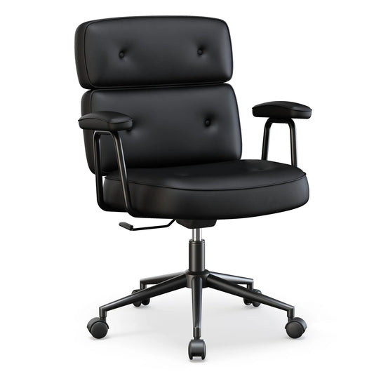 MCQ Ergonomic Home Office Chair Gaming Computer Chair with Lumbar Support Adjustable Height Rolling Swivel Armrests Chair